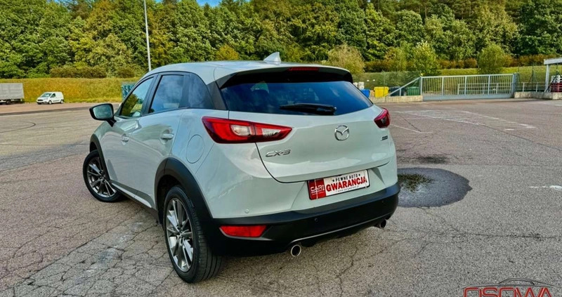 Mazda CX-3 cena 71777 przebieg: 119000, rok produkcji 2017 z Limanowa małe 781